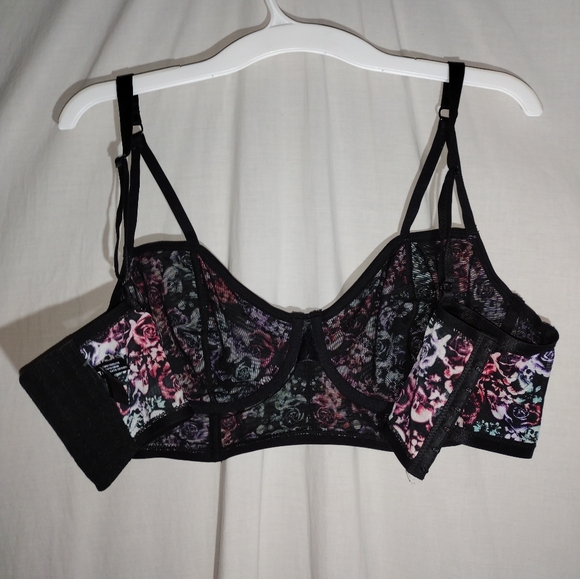 Skull & Roses Mesh Bra NWOT fr Torrid NEW - Picture 8 of 11